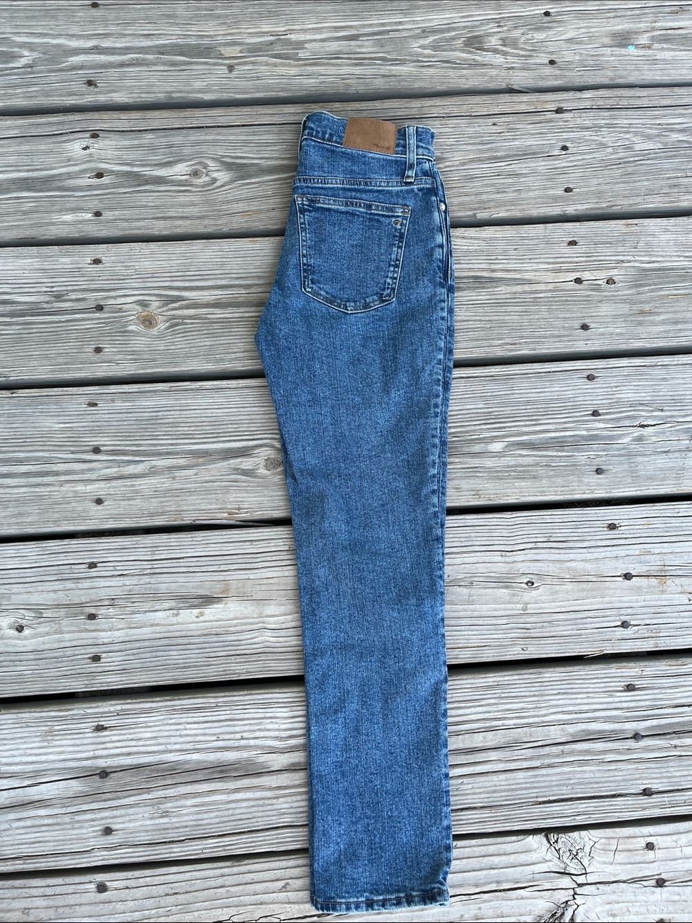 Madewell Straight-Leg Blue Denim Jeans